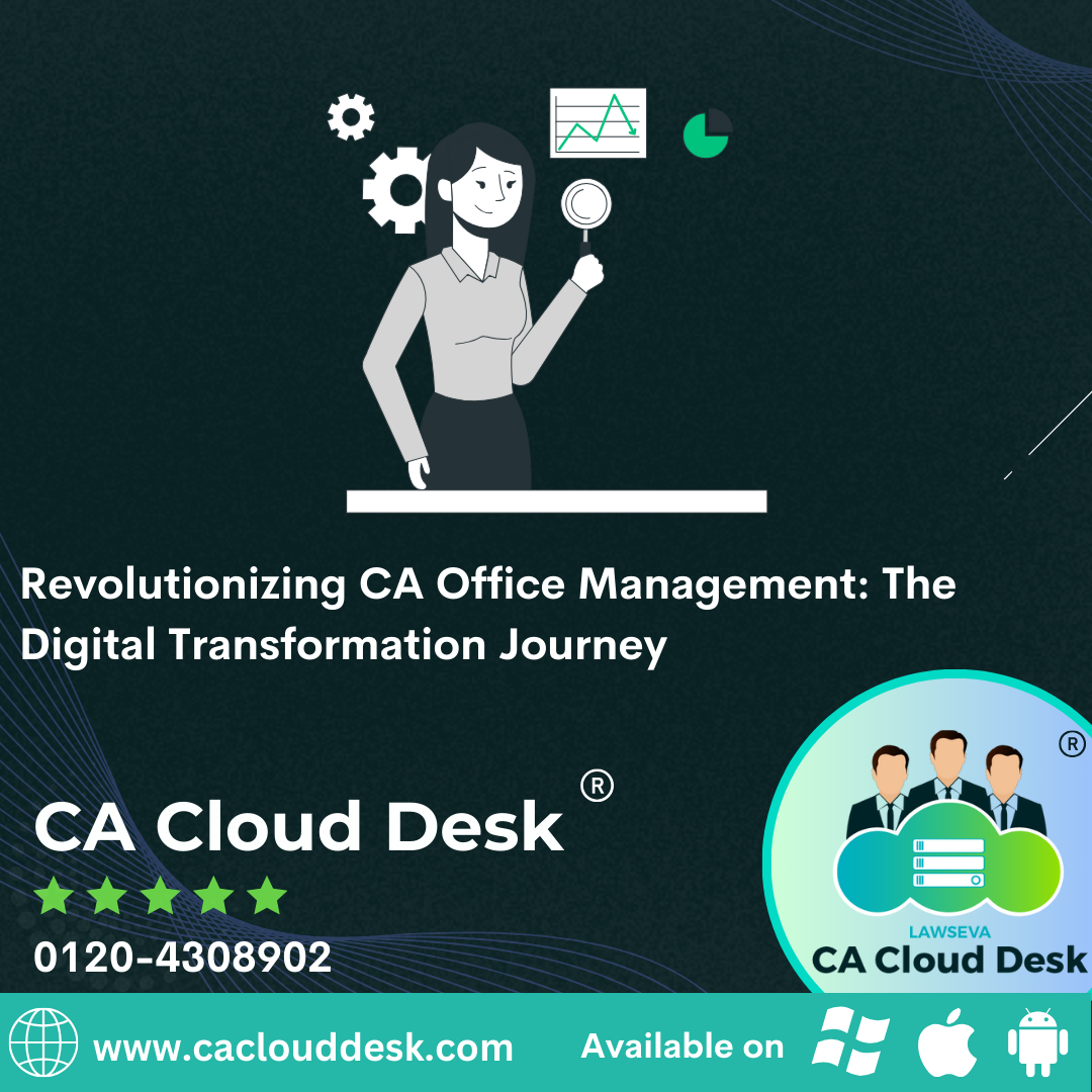 Chartered Accountant with CA Cloud Desk Interface
