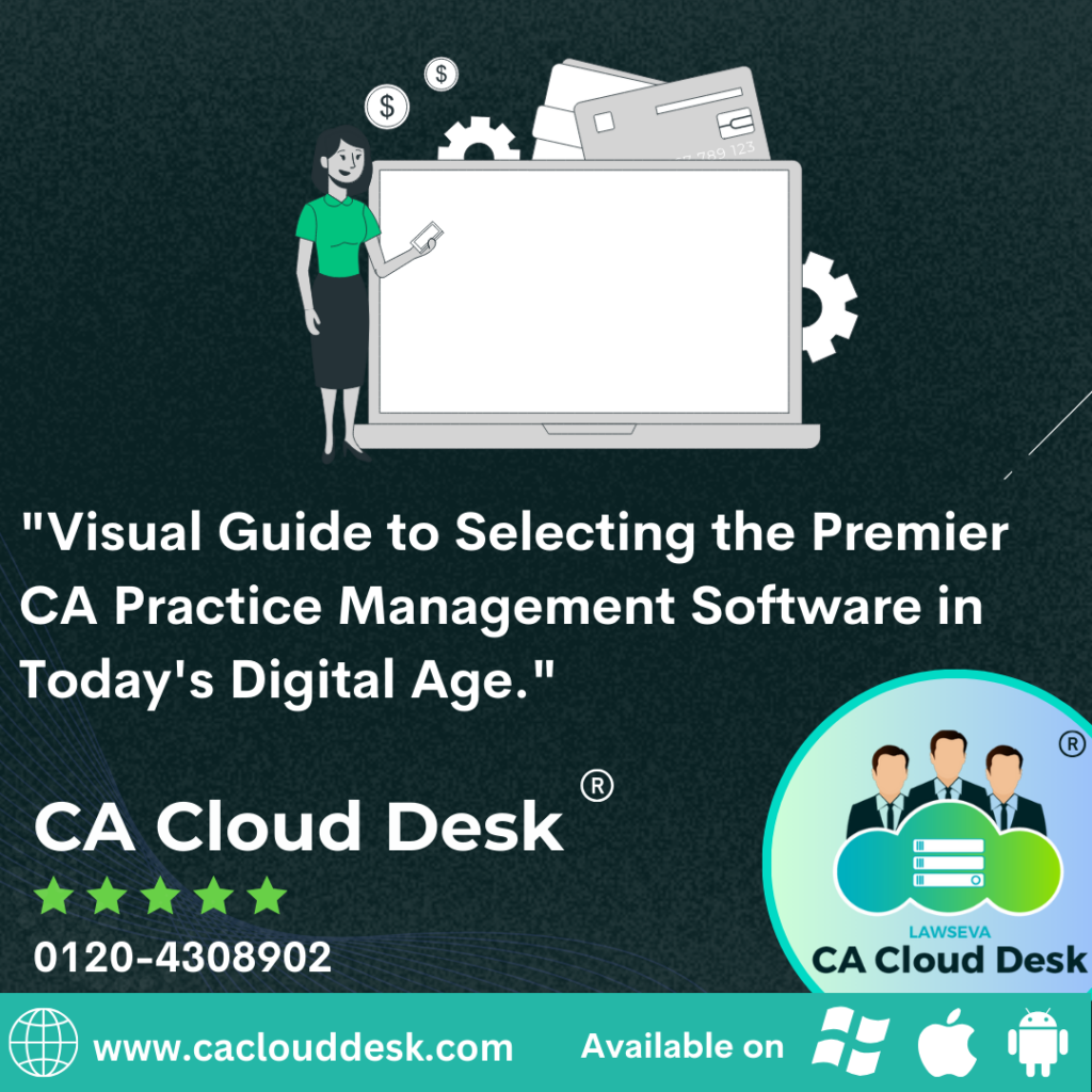 Infographic showcasing criteria for selecting the best CA Practice Management Software.