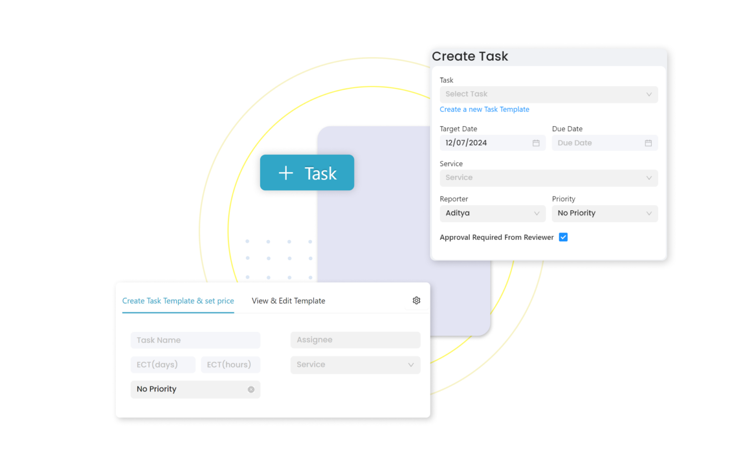 Task Creation - CA Cloud desk | Practice Management Software